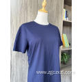 Pure cotton men's plain round neck short sleeves